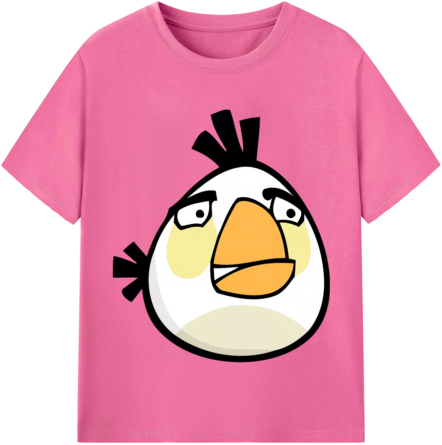 （画像用） Angry Birds アングリーバード レディースカジュアルプリントTシャツ（綿100％）